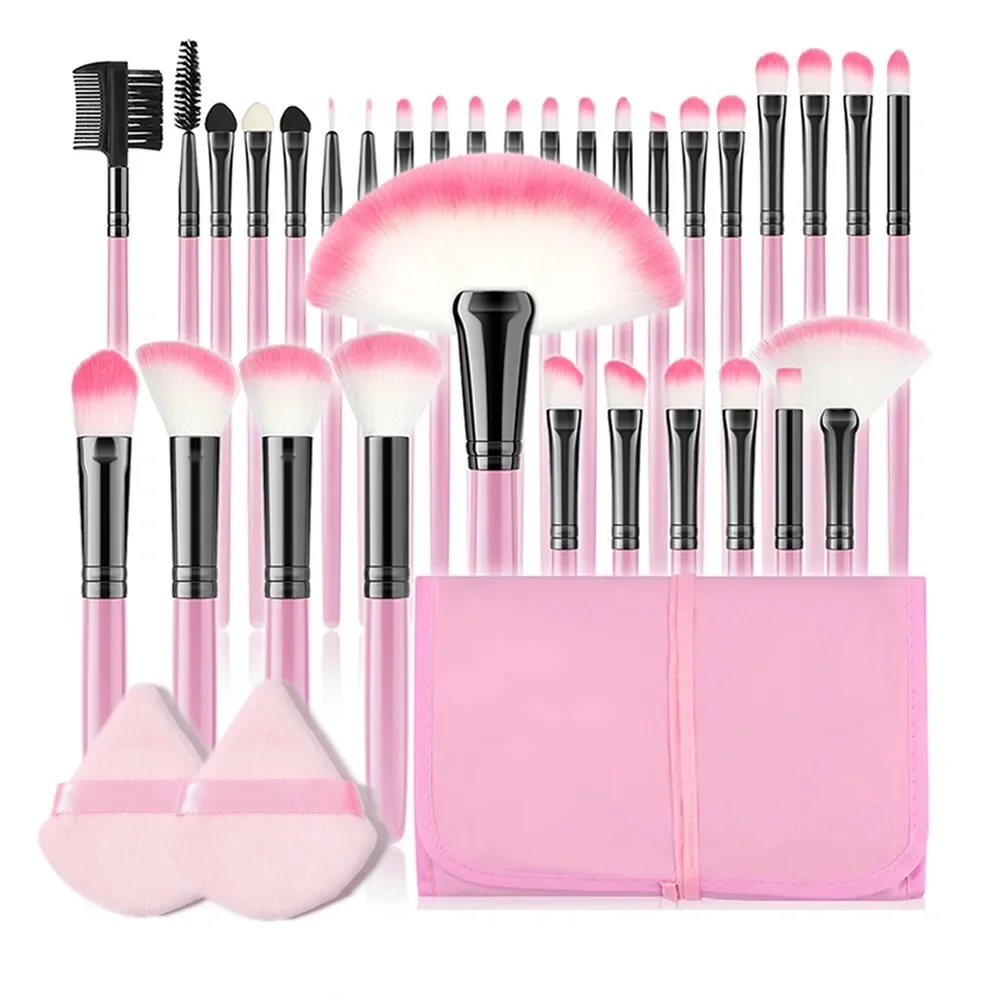 

NEW 10-32PCS Makeup Brushes Set Soft Fluffy Powder Foundation Contour Blush Concealer Eyeshadow Blending Makeup Kit Beauty Tools