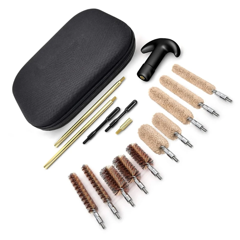 

16Pieces Guns Cleaning Guns Cleaning Tools for Rifle Shotguns Handguns Guns Brushes Guns Brass Slotted Tip Adapters