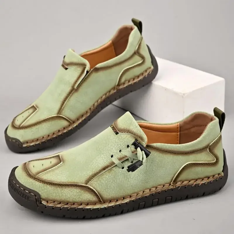 High-End Genuine Leather Moccasins Men's 2024 New Summer Hand-Woven Slip-on Lazy Loafers
High-End Genuine Leather Moccasins Men's 2024 New Summer Hand-Woven Slip-on Lazy Loafers