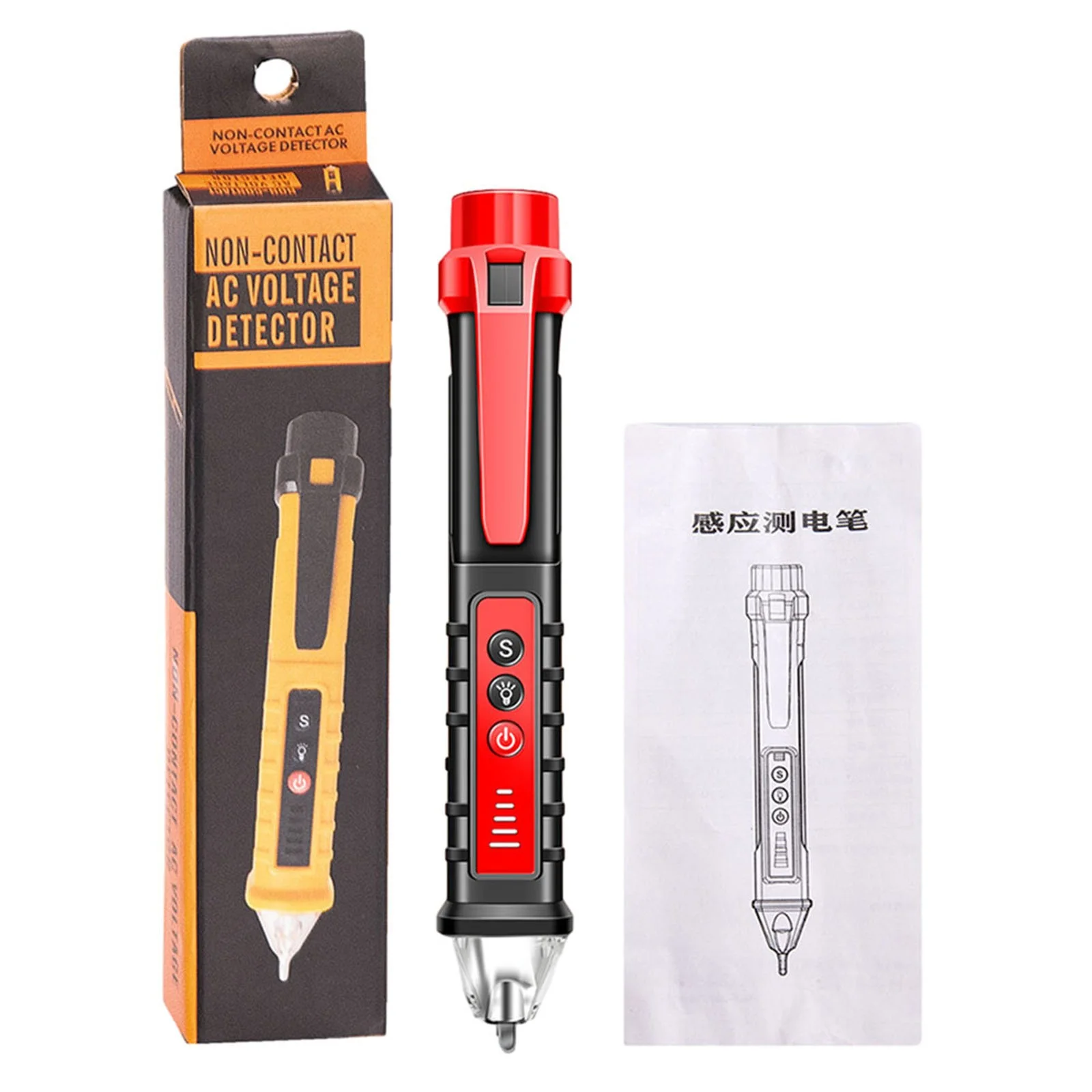 VD802 Electric Measuring Pen 12-1000V Non-contact Insulation Induction Electric Pen VD-802 6.18*0.95in Adjustable Measuring Tool
VD802 Electric Measuring Pen 12-1000V Non-contact Insulation Induction Electric Pen VD-802 6.18*0.95in Adjustable Measuring Tool