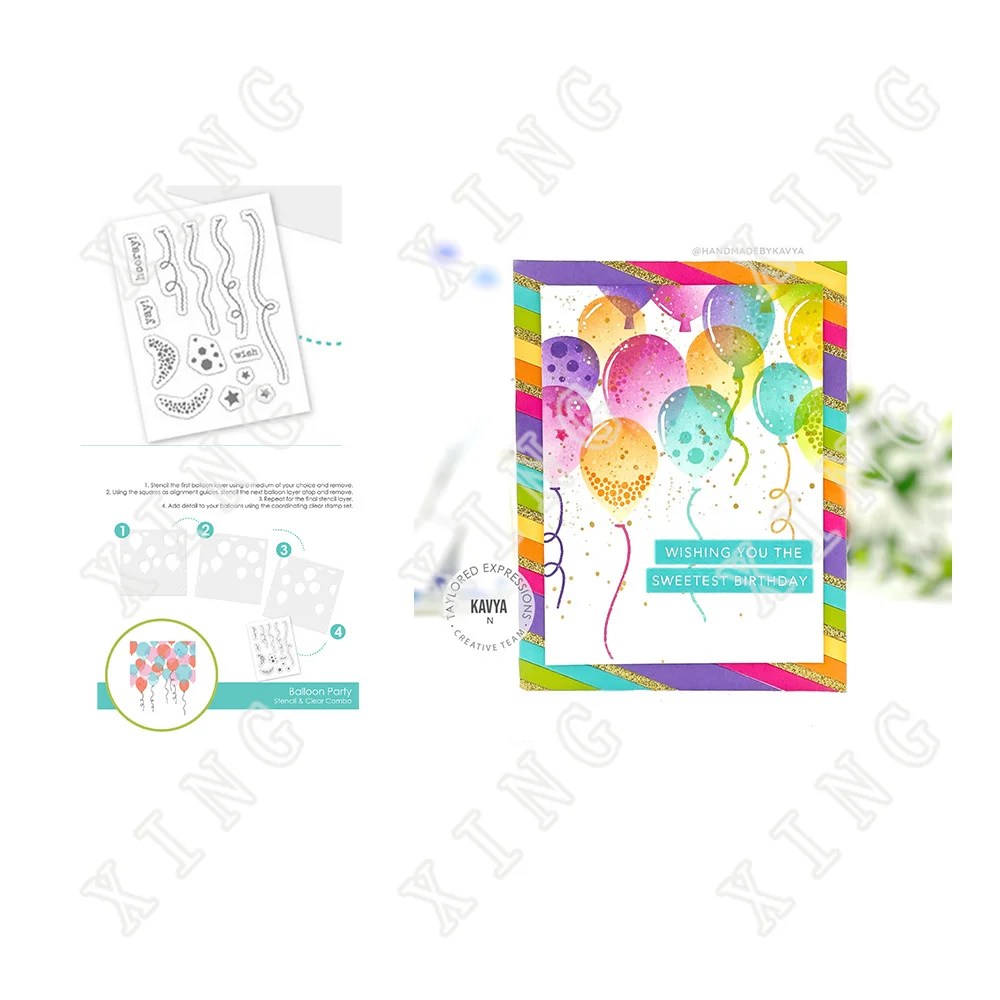 2022 Hot Sale New Balloon Party Silicone Stamps and Stencil Set Scrapbook Diary Decoration Handmade Diy Gift Card Embossing Mold
2022 Hot Sale New Balloon Party Silicone Stamps and Stencil Set Scrapbook Diary Decoration Handmade Diy Gift Card Embossing Mold