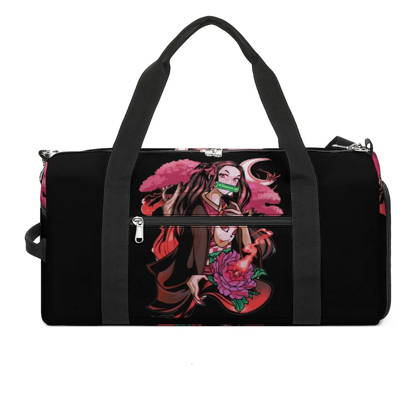 Demon Slayer Anime Sports Bags Cute Demon Girl Nezu-ko Travel Gym Bag Large Capacity Funny Handbags Men's Outdoor Fitness Bag
Demon Slayer Anime Sports Bags Cute Demon Girl Nezu-ko Travel Gym Bag Large Capacity Funny Handbags Men's Outdoor Fitness Bag