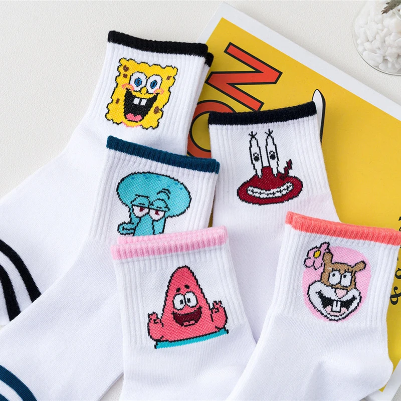Minimalist Spongebob Squarepants Cartoon Cotton Socks Patrick Eugene Squidward Sandy Thin Breathable Versatile Sock for Autumn
Minimalist Spongebob Squarepants Cartoon Cotton Socks Patrick Eugene Squidward Sandy Thin Breathable Versatile Sock for Autumn