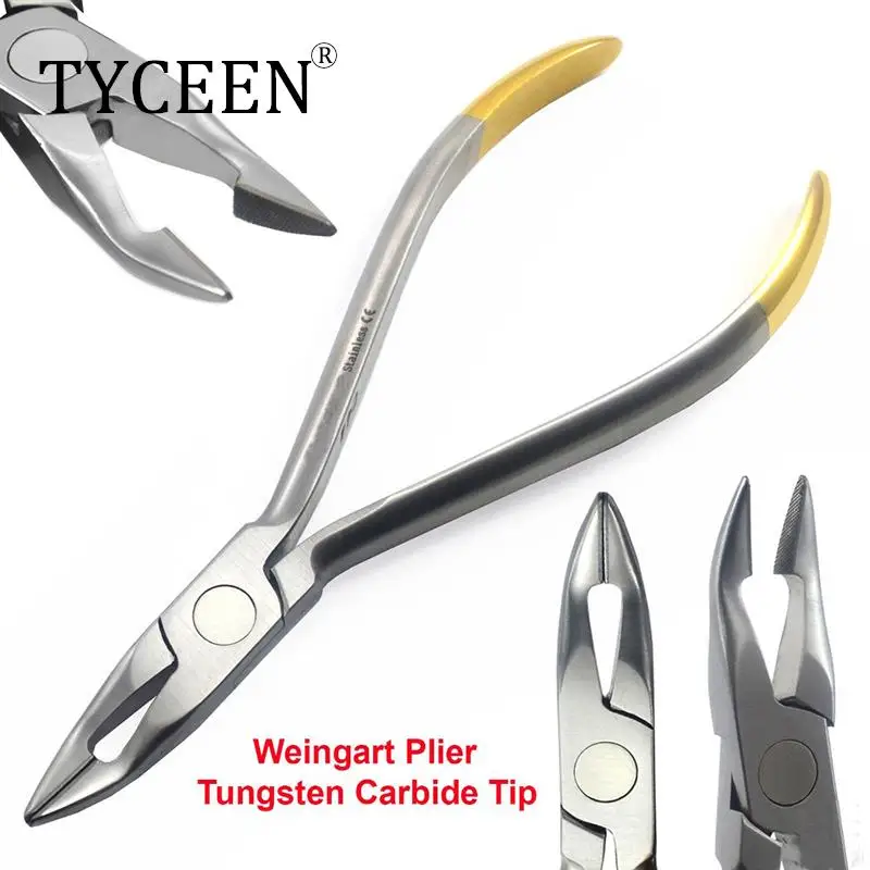 

1PCS Dental Weingart Orthodontic Tools With TC Head Stainless Steel Pliers Arch Bending For Dentist