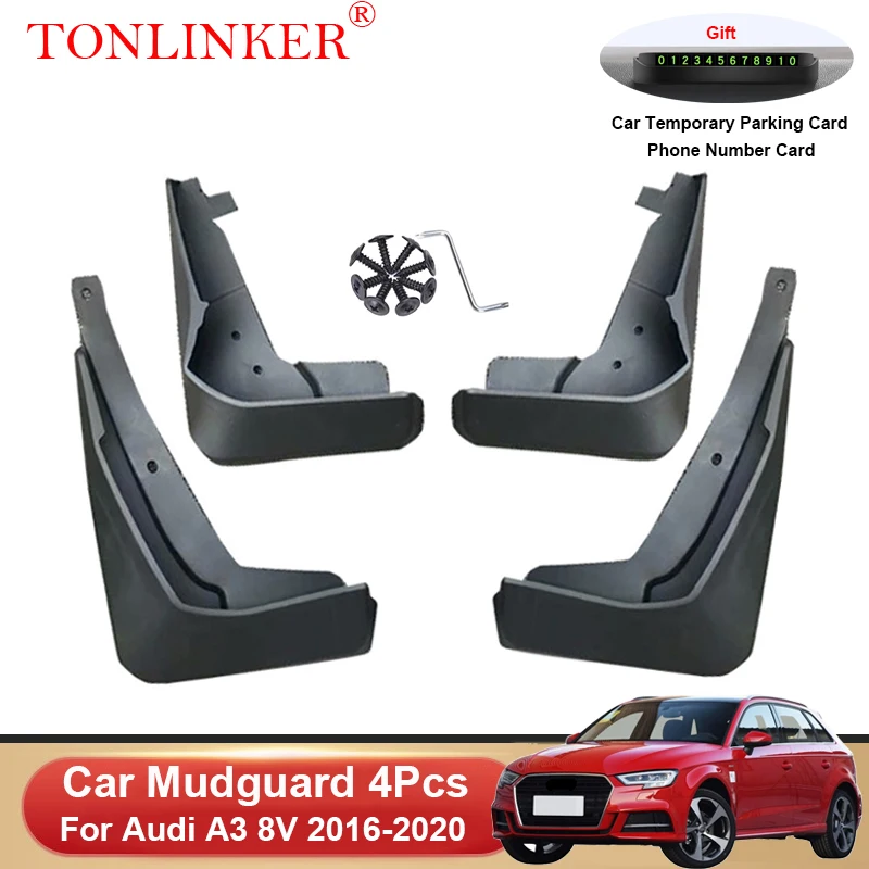 TONLINKER Car Mudguard For Audi A3 8V 2016-2020 Hatchback Sportback Sedan Mudguards Splash Guards Fender Mudflaps Accessories
TONLINKER Car Mudguard For Audi A3 8V 2016-2020 Hatchback Sportback Sedan Mudguards Splash Guards Fender Mudflaps Accessories