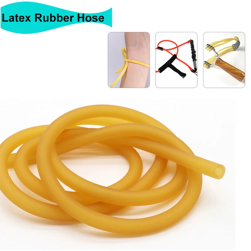 

1/2/3/5/10M Nature Latex Rubber Hoses IDxOD 1.6~18mm High Quality Surgical Medical Tube Yellow Slingshot Catapult Elastic Band