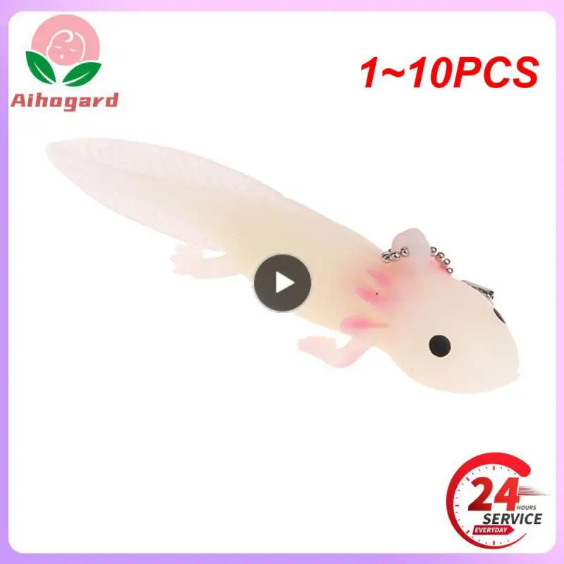 

1~10PCS Funny Keychain Antistress Soft Fish Giant Salamande Stress Toy Squeeze Prank Joke Toys For Gag Gifts Brinquedo