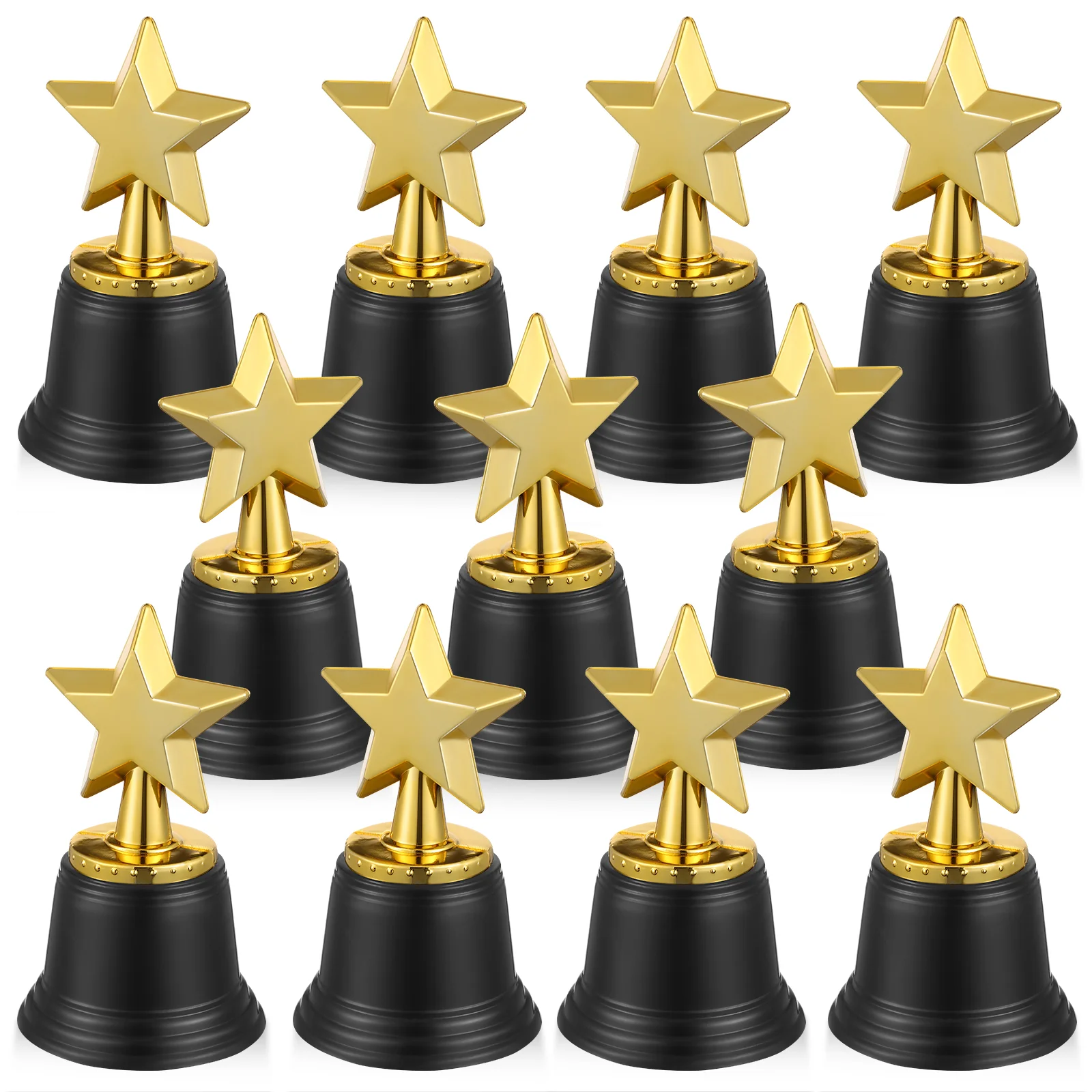 

Trophy Kids Award Trophies Party Star Awards Five Cup Point Mini Sports Prize Plastic Gold Cups Decor Toy Winning Medals Trophie