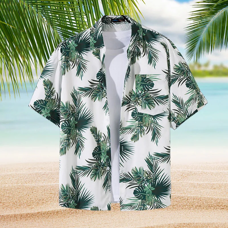 1pc Loose Hawaiian Beach Style Shirts Casual Fashion Printed Short Sleeve Shirts Coat Summer Versatile Vacation Blouse T-shirts
1pc Loose Hawaiian Beach Style Shirts Casual Fashion Printed Short Sleeve Shirts Coat Summer Versatile Vacation Blouse T-shirts