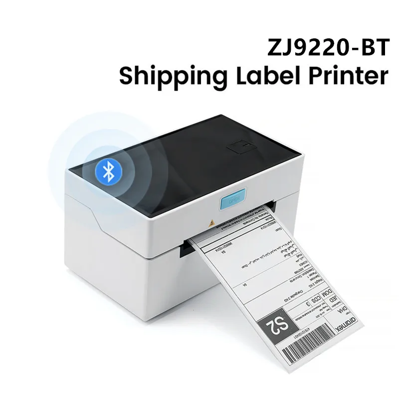 

Wireless Bluetooth Thermal Label Printer Business Shipping Label Printer 4x6 Inch Compatible with iPhone Android Window Mac OS