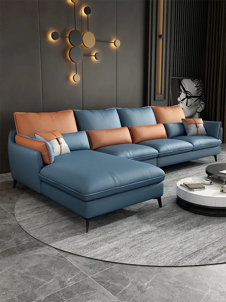 Luxury and minimalist fabric sofa, large-sized technology cloth in the corner of living room
Luxury and minimalist fabric sofa, large-sized technology cloth in the corner of living room