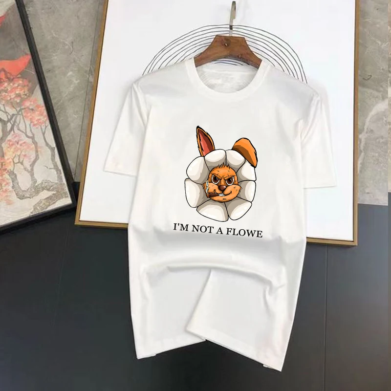 I'm Not A Flower Rabbit Printed T Shirt Oversized Harajuku T-Shirt Men's 2023 Summer Hip Hop Streetwear Cotton Loose Top Tees
I'm Not A Flower Rabbit Printed T Shirt Oversized Harajuku T-Shirt Men's 2023 Summer Hip Hop Streetwear Cotton Loose Top Tees