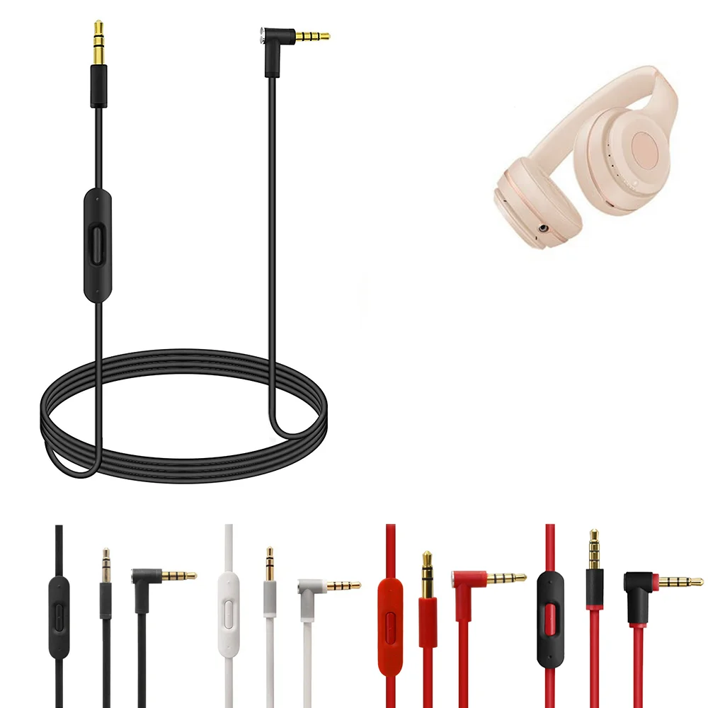 Replacement Aux Extension Audio Cable Cord with In-line Microphone Control Compatible with Beats Headset Solo Studio 2 3 Pro
Replacement Aux Extension Audio Cable Cord with In-line Microphone Control Compatible with Beats Headset Solo Studio 2 3 Pro