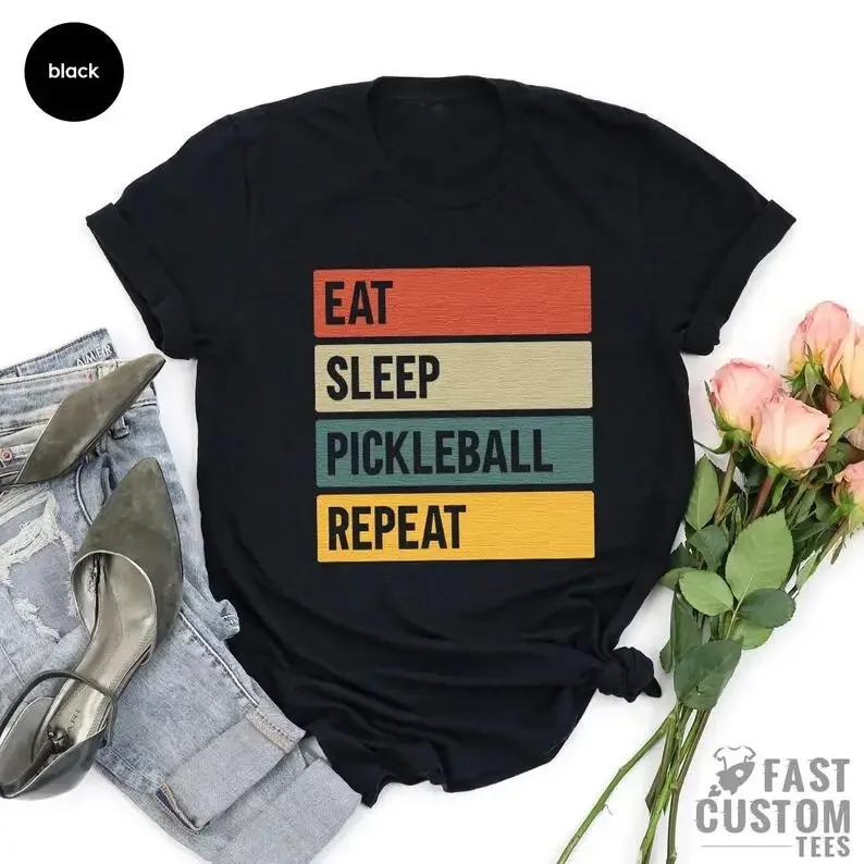Funny Pickleball Shirt, Eat Sleep Pickle Ball, Pickleball Player Gift, Racquetball Tshirt, Paddleball Sport T-shirt, Shirts For
Funny Pickleball Shirt, Eat Sleep Pickle Ball, Pickleball Player Gift, Racquetball Tshirt, Paddleball Sport T-shirt, Shirts For