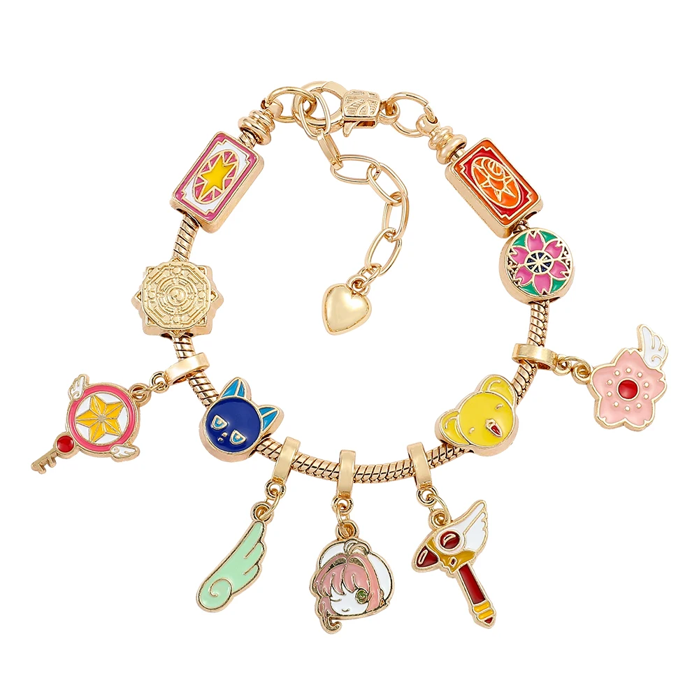 Anime Card Captor KINOMOTO SAKURA Magic Wand Star Cosplay Adjustable Chain Charm Bracelet Unisex Jewelry Accessories Prop
Anime Card Captor KINOMOTO SAKURA Magic Wand Star Cosplay Adjustable Chain Charm Bracelet Unisex Jewelry Accessories Prop