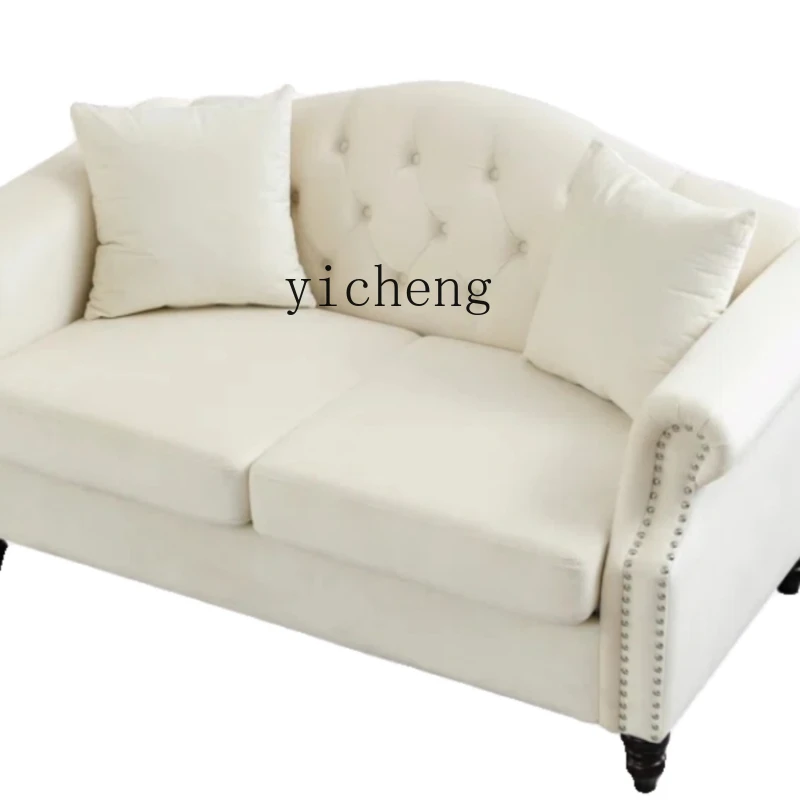 ZF Creamy-white Fabric Pull Buckle Sofa Rural Retro Small Apartment New Straight Row Sofa
ZF Creamy-white Fabric Pull Buckle Sofa Rural Retro Small Apartment New Straight Row Sofa