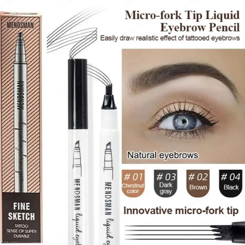 4 Points Eyebrows Pen Hair-like Imitation Wild Eye Brow Pencil Eyeliner Liquid Eyebrow Waterproof Eyebrow Pencil
4 Points Eyebrows Pen Hair-like Imitation Wild Eye Brow Pencil Eyeliner Liquid Eyebrow Waterproof Eyebrow Pencil