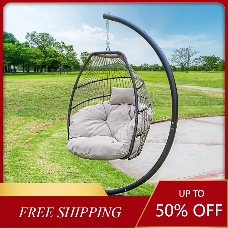 Barton Premium Egg Chair Egg Style Hanging Chair Beige w/Deep Cushion Soft Relaxing Luxury Outdoor Indoor Patio Bedroom Hanging
Barton Premium Egg Chair Egg Style Hanging Chair Beige w/Deep Cushion Soft Relaxing Luxury Outdoor Indoor Patio Bedroom Hanging