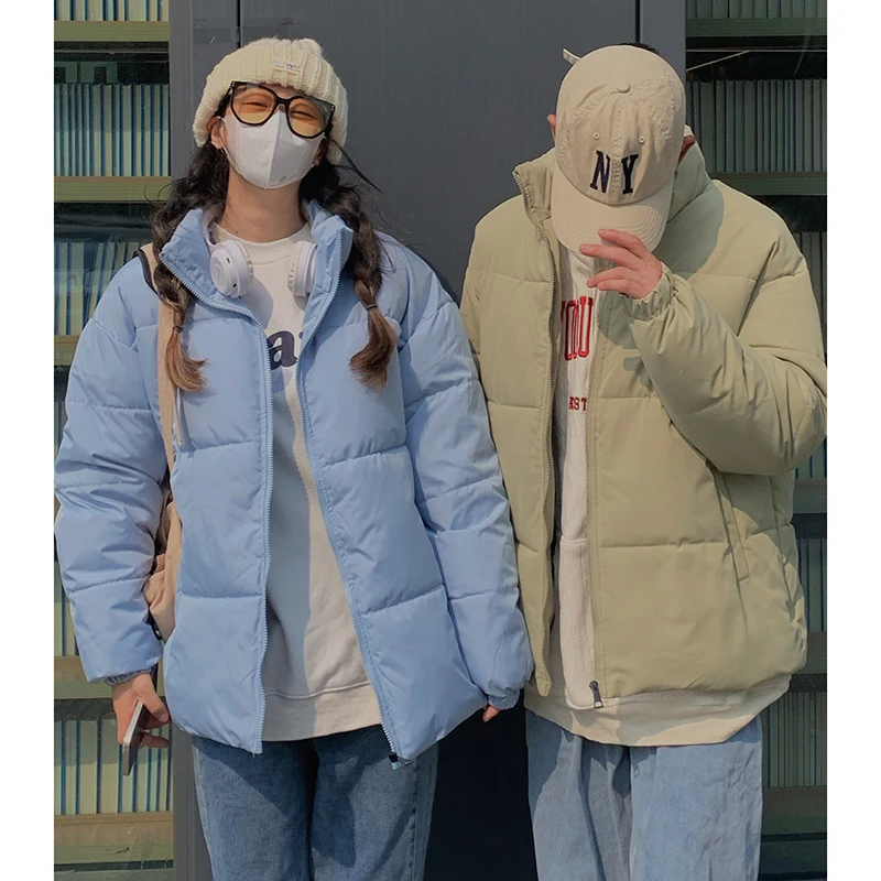 New Korean version thickened candy color short style couple loose fit oversized chubby girl solid color coat in trend
New Korean version thickened candy color short style couple loose fit oversized chubby girl solid color coat in trend
