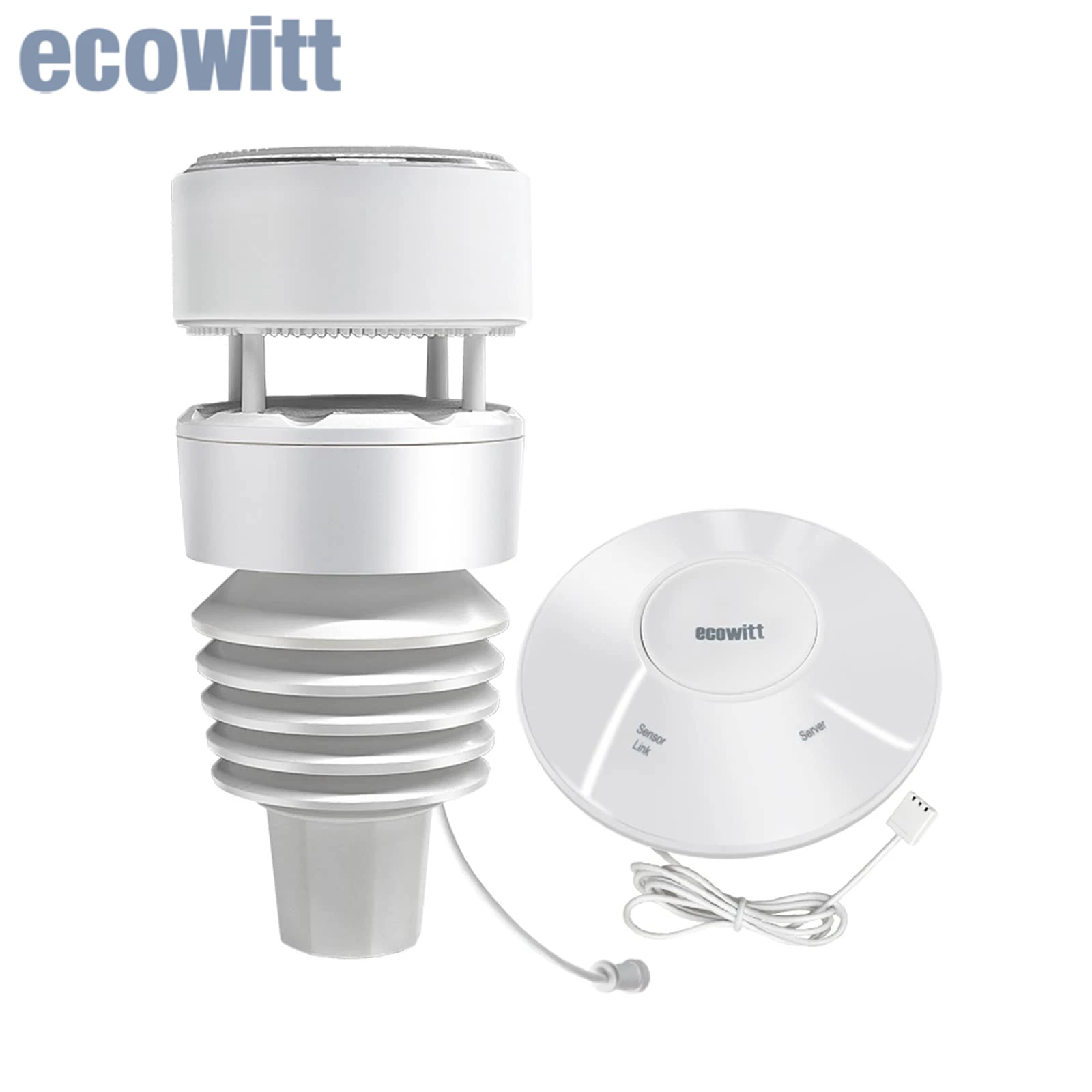 

Ecowitt GW2001 Wittboy Weather Station, Includes GW2000 Wi-Fi Gateway and WS90 7-in-1 Outdoor Solar Powered Weather Sensor