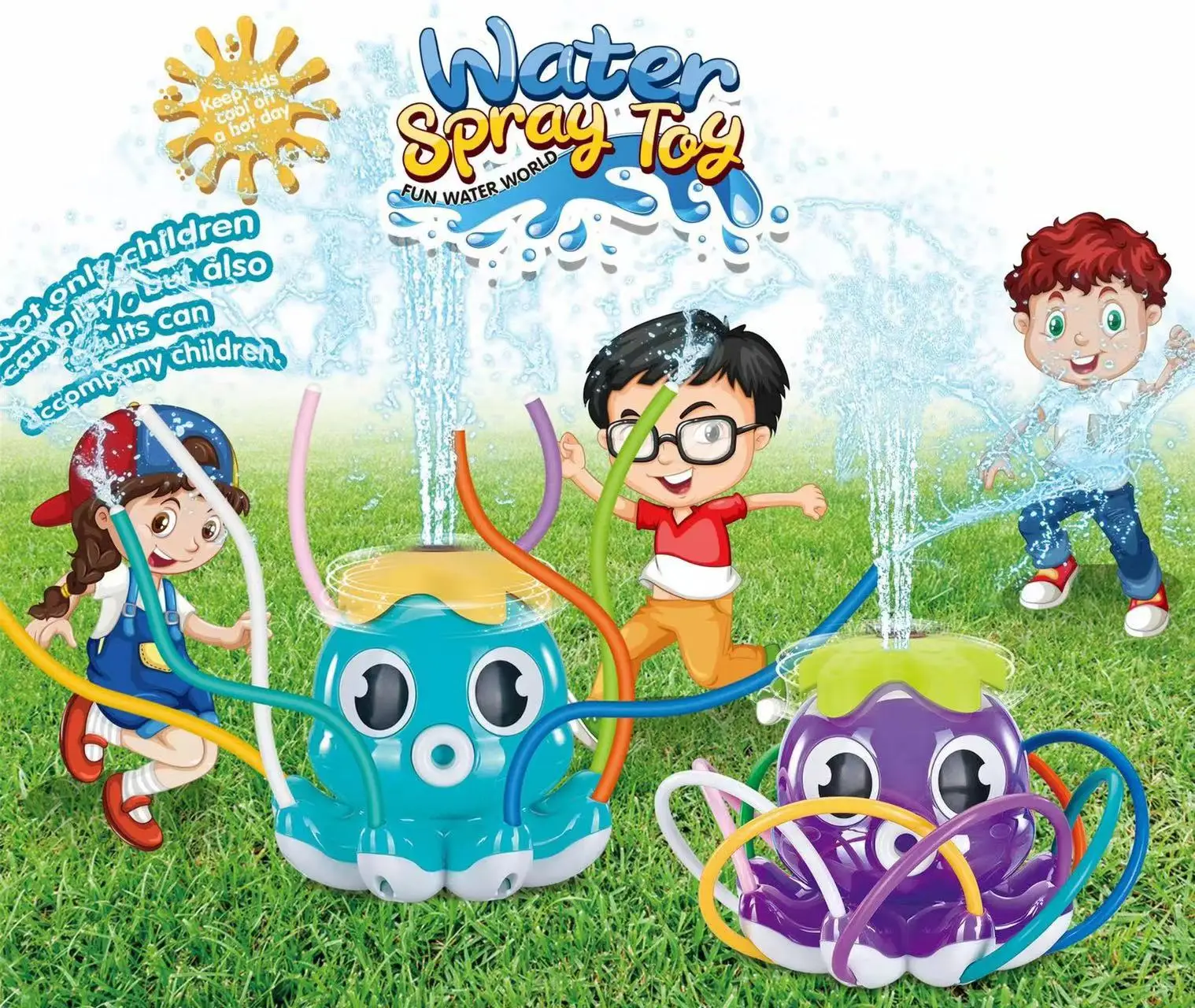 Outdoor Water Spray Octopus Play Water Toy Sprinkle Water Octopus Model Children's Toys Boys and Girls Gifts
Outdoor Water Spray Octopus Play Water Toy Sprinkle Water Octopus Model Children's Toys Boys and Girls Gifts