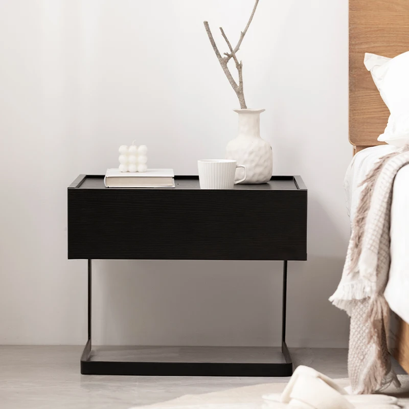 

Modern simple suspended bedside table, bedroom, Nordic light luxury, high-end sense bedside drawer cabinet, net celebrity