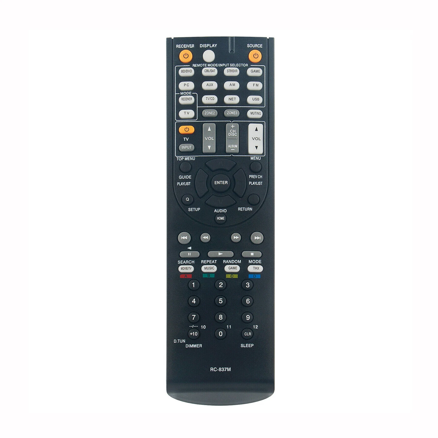 RC-837M Replace Remote Control for Onkyo AV Receiver TX-NR414 HT-S6500 RC-834M HT-R494 HT-S5800 HT-S7805 TX-NR818 TX-NR616
RC-837M Replace Remote Control for Onkyo AV Receiver TX-NR414 HT-S6500 RC-834M HT-R494 HT-S5800 HT-S7805 TX-NR818 TX-NR616