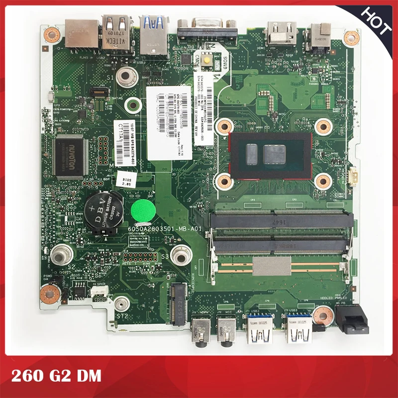 

Original Desktop Motherboard For HP 260 G2 DM For 6050A2803501-MB 843379-602 842606-002 Perfect Test Good Quality
