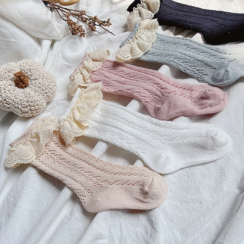 Lovely Kids Girls Breathable Stockings with Lace Flower Decoration, Knee High Tight Mesh Ruffle Socks Clothing Accessory
Lovely Kids Girls Breathable Stockings with Lace Flower Decoration, Knee High Tight Mesh Ruffle Socks Clothing Accessory