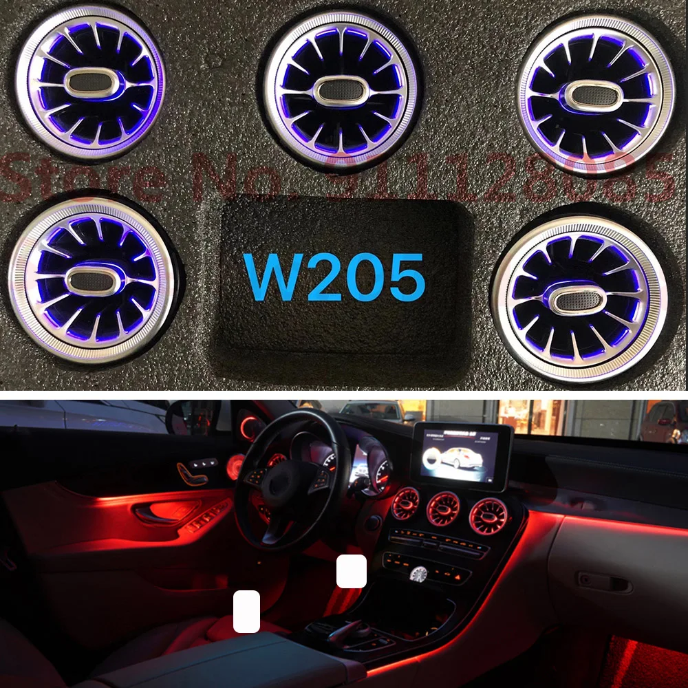 Подключи и играй для Mercedes W205 X253, вентиляционное отверстие, светильник GLC Класс 2014 +, выход автомобиля, передняя консоль, освещение вентиляционного отверстия
Подключи и играй для Mercedes W205 X253, вентиляционное отверстие, светильник GLC Класс 2014 +, выход автомобиля, передняя консоль, освещение вентиляционного отверстия
