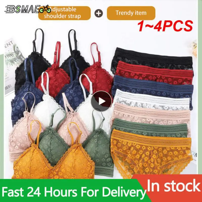 1~4PCS Women Lace Bra Sets Sexy Padded Bralette Seamless Underwear Backless Vest Lingerie Ultrathin Bra & Brief Sets Female
1~4PCS Women Lace Bra Sets Sexy Padded Bralette Seamless Underwear Backless Vest Lingerie Ultrathin Bra & Brief Sets Female