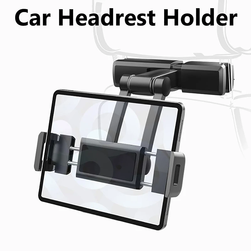 

Car Back Seat Headrest Phone Holder Stretchable Tablet Stand Rear Pillow Adjustment Bracket For Ipad Auto Backseat Mount