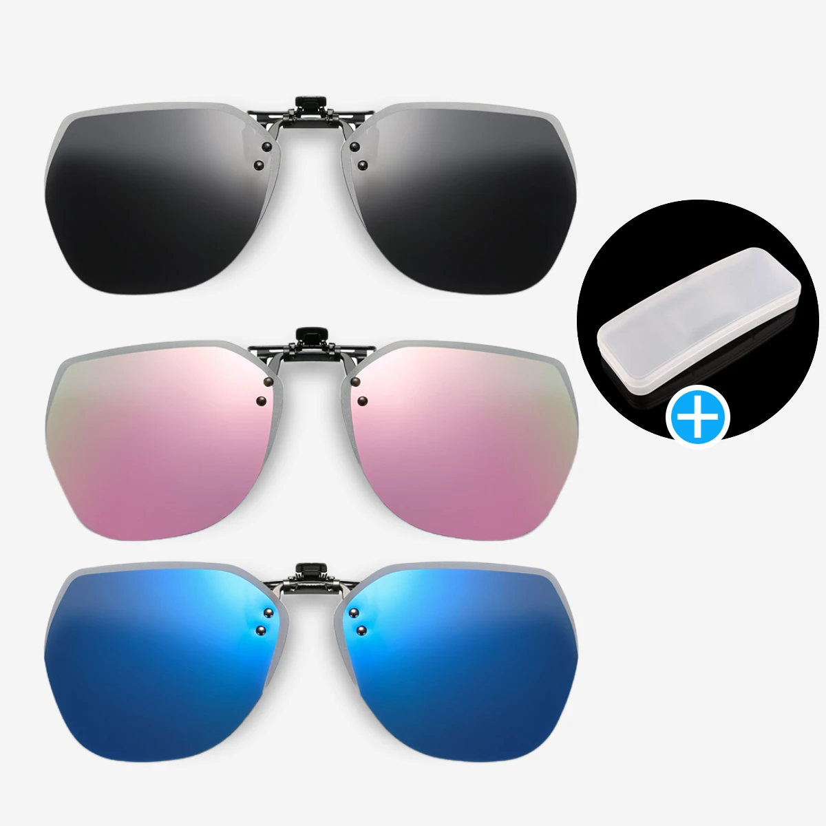 

Myopia Glasses Clip Driver Polarized Clip Sunglasses Goggles Fishing Clip-on Anti-Glare Sun Shading Unisex Flip Up Sunglasses