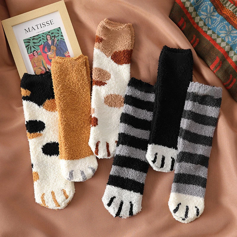 Winter Lamb Kawaii Cartoon Socks For Women Cute 3d Dog Cat Paw Pattern Fleece Warm Thicken Funny Plush Socks Home Floor Sleeping
Winter Lamb Kawaii Cartoon Socks For Women Cute 3d Dog Cat Paw Pattern Fleece Warm Thicken Funny Plush Socks Home Floor Sleeping