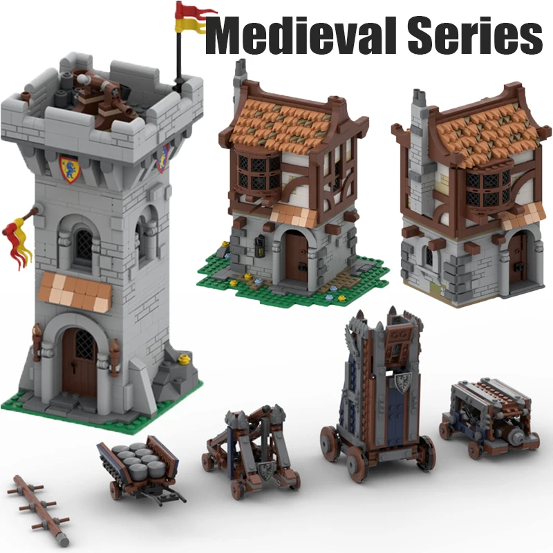 MOC Medieval Series Building Blocks Military Castle House Knights Army Soldier Figures Lion Knight Outpost Weapon Bricks Toy Boy
MOC Medieval Series Building Blocks Military Castle House Knights Army Soldier Figures Lion Knight Outpost Weapon Bricks Toy Boy