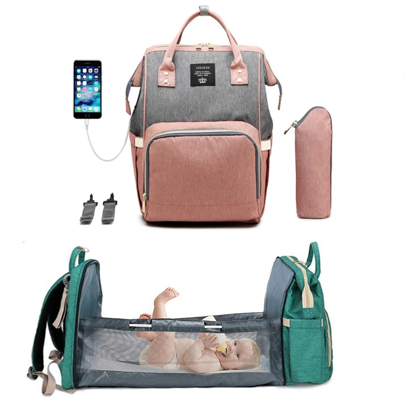 Foldable Baby Bed Diaper Bag Multi-function Mummy Large Capacity Bag Waterproof Outdoor Bag Newborn Baby Stroller Crib Mummy Bag
Foldable Baby Bed Diaper Bag Multi-function Mummy Large Capacity Bag Waterproof Outdoor Bag Newborn Baby Stroller Crib Mummy Bag