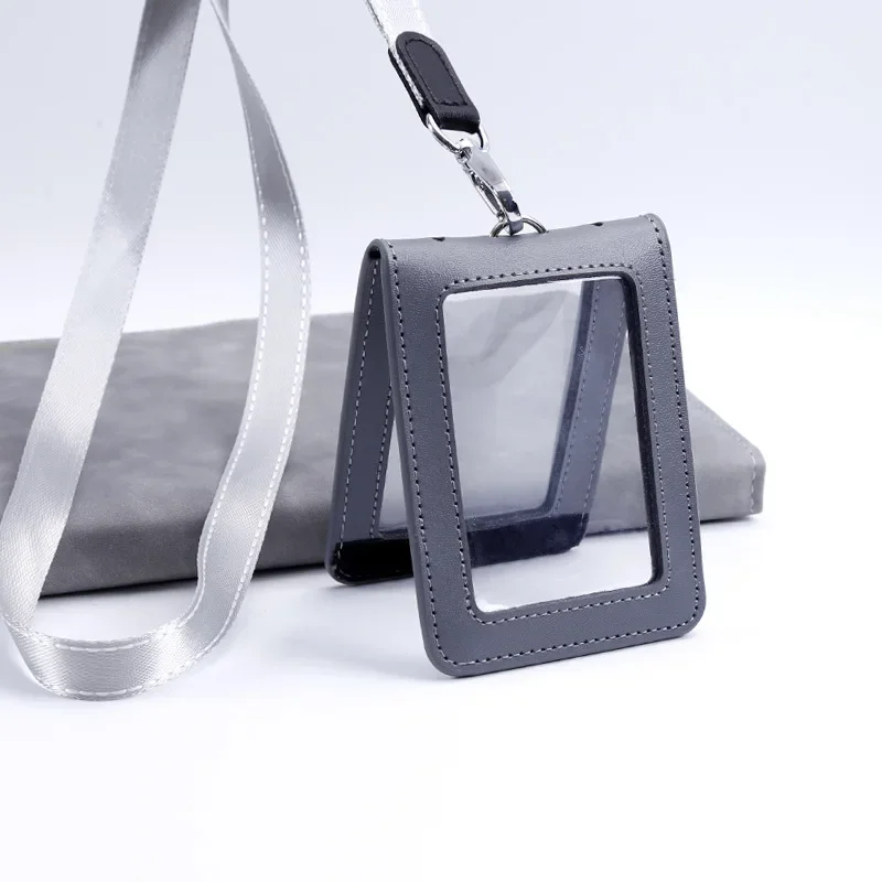 Clear Chest Holder Card Clip Work Badge Bank With Double-sided Leather Lanyard Wholesale Folding Id
Clear Chest Holder Card Clip Work Badge Bank With Double-sided Leather Lanyard Wholesale Folding Id