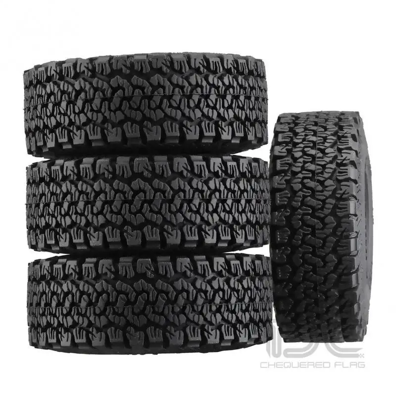 

1 inch A/T Tires x Sponge 58x20.5mm 1/24 RC Crawler Truck Car Parts for Axial SCX24 Deadbolt AXI00001 AXI00002 Gladiator 1/18