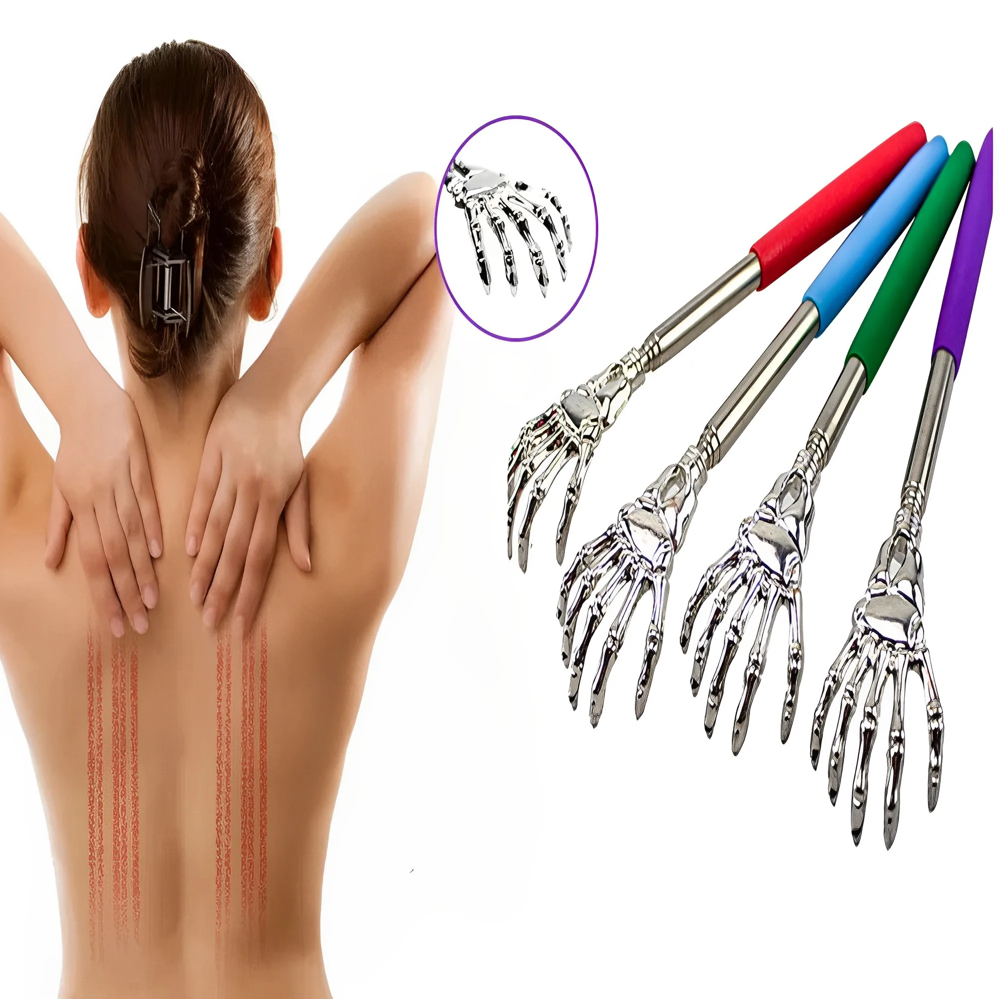 Back Scratcher Stainless Steel Scratching Backscratcher Massager Back Scraper Extendable Telescoping Itch Health Care Relaxation
Back Scratcher Stainless Steel Scratching Backscratcher Massager Back Scraper Extendable Telescoping Itch Health Care Relaxation
