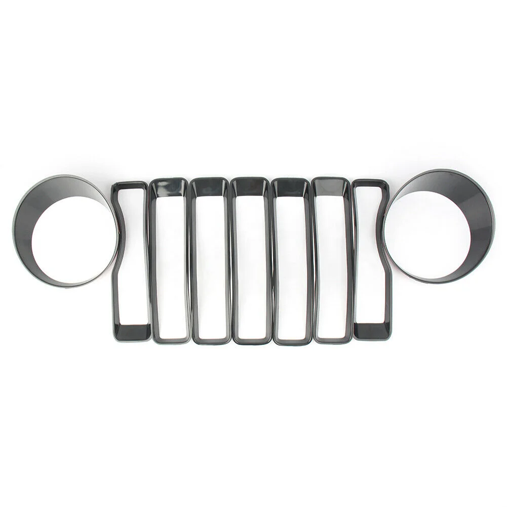 Front Grill Insert Headlight Bezel Trim Covers for Jeep Wrangler JL 2 door 4 door 9 Pcs
Front Grill Insert Headlight Bezel Trim Covers for Jeep Wrangler JL 2 door 4 door 9 Pcs
