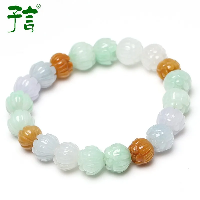 Natural Jade Emerald Tri-coloured Lotus Beads Bracelet Women Adjustable Charms Beaded Bangles Hand-carved Lucky Amulet Bracelets
Natural Jade Emerald Tri-coloured Lotus Beads Bracelet Women Adjustable Charms Beaded Bangles Hand-carved Lucky Amulet Bracelets