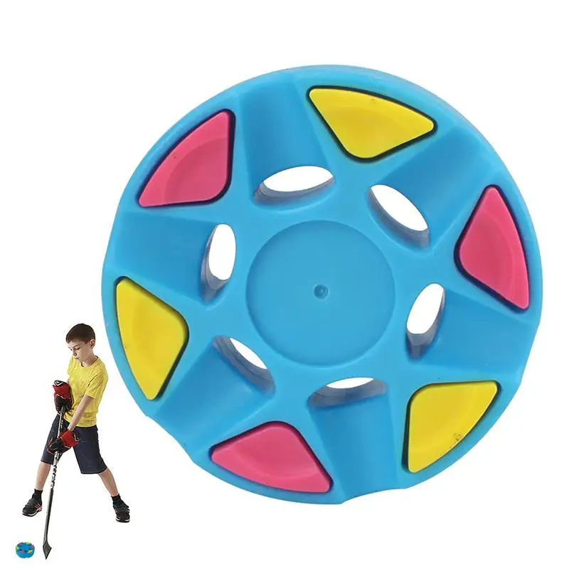 

Floor Hockey Pucks Round Floor Street Puck With Smooth Appearance Six Bump Design Puck Training Supplies Professional Ice Hockey