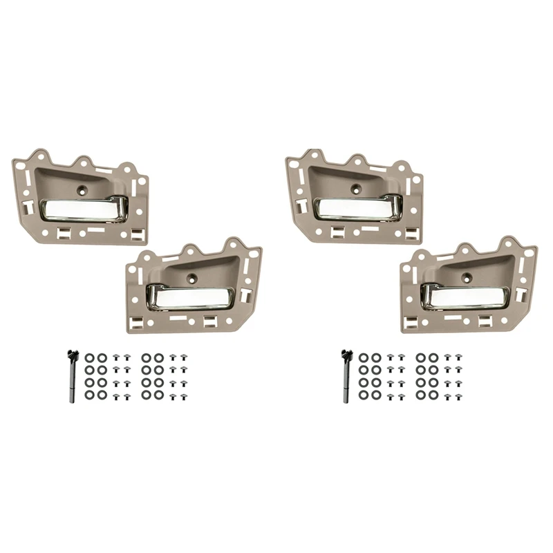 4Pcs Rear Front Left & Right Inside Interior Door Handle Set For 2005-2011 Jeep Grand Cherokee Beige & Chrome
4Pcs Rear Front Left & Right Inside Interior Door Handle Set For 2005-2011 Jeep Grand Cherokee Beige & Chrome