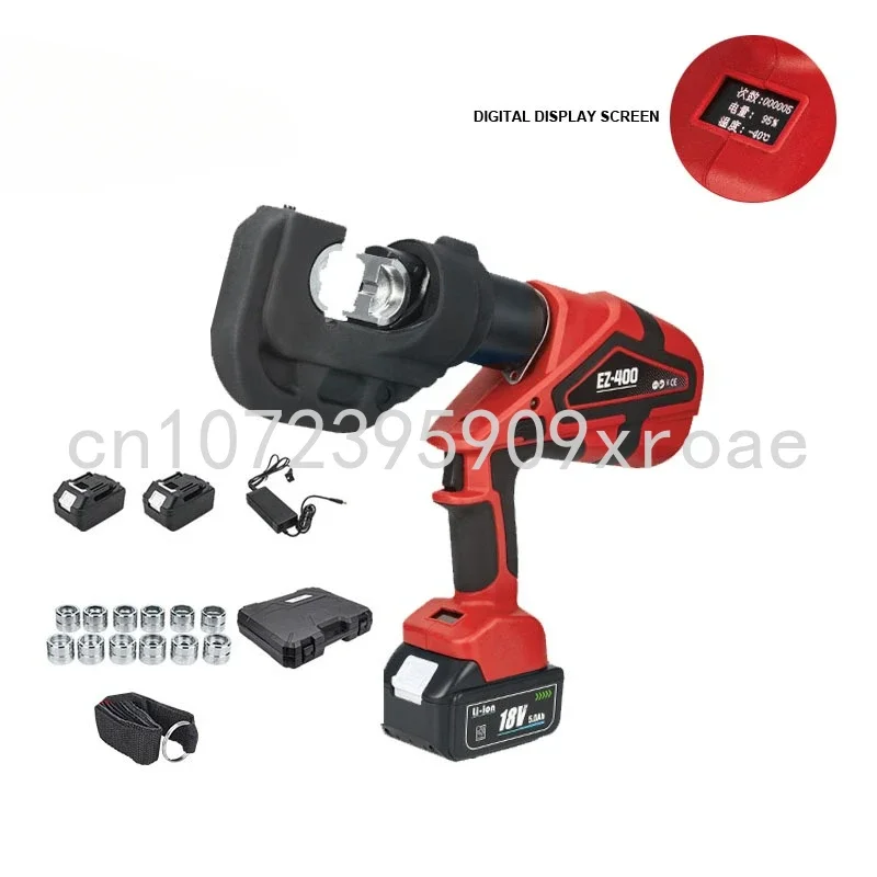 Rechargeable Digital Display Electric Hydraulic Pliers EZ-400 Continuous Crimping Copper and Aluminum Wire Nose Hydraulic Tool
Rechargeable Digital Display Electric Hydraulic Pliers EZ-400 Continuous Crimping Copper and Aluminum Wire Nose Hydraulic Tool