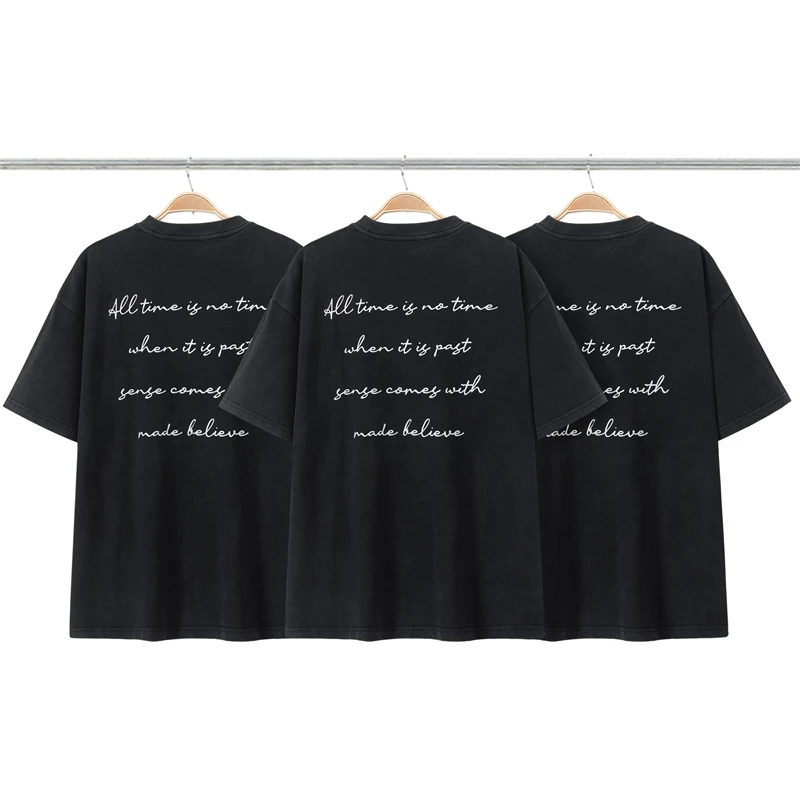 

23SS High Quality Washed Spider Print T-Shirt Men Women Vintage Oversized T Shirt Tops Tee Berserk
