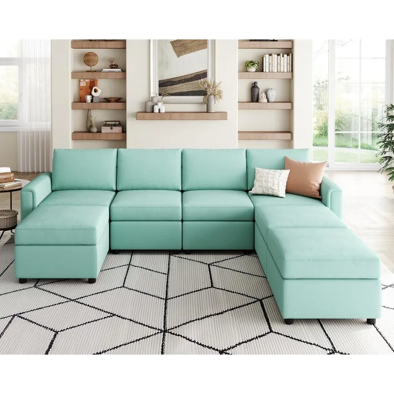 Modular Sofa, Sectional Couch U Shaped Sofa Couch with Storage, Memory Foam, Modular Sectionals Sofa with Ottomans
Modular Sofa, Sectional Couch U Shaped Sofa Couch with Storage, Memory Foam, Modular Sectionals Sofa with Ottomans