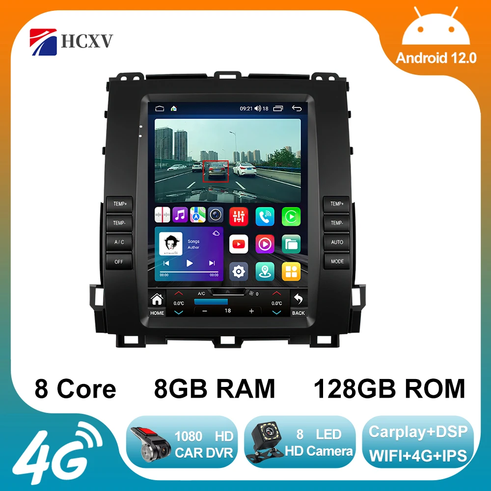 Автомагнитола на Android 13,0 для Toyota Land Cruiser Prado 120 2004-2009, мультимедийная стереосистема Carplay, GPS-навигация в стиле Тесла 
Автомагнитола на Android 13,0 для Toyota Land Cruiser Prado 120 2004-2009, мультимедийная стереосистема Carplay, GPS-навигация в стиле Тесла