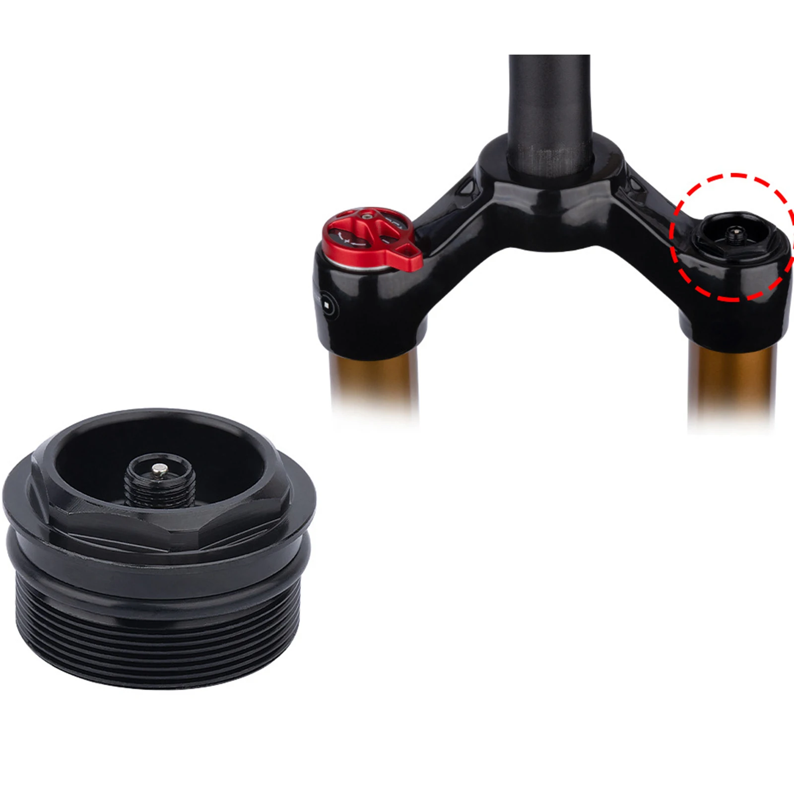 Accesorios Para Bicicletas Hot Sale Valve Nut Front Fork 1Pcs Aluminum Alloy Assembly Thread Bicycle Air Fork Cap
Accesorios Para Bicicletas Hot Sale Valve Nut Front Fork 1Pcs Aluminum Alloy Assembly Thread Bicycle Air Fork Cap