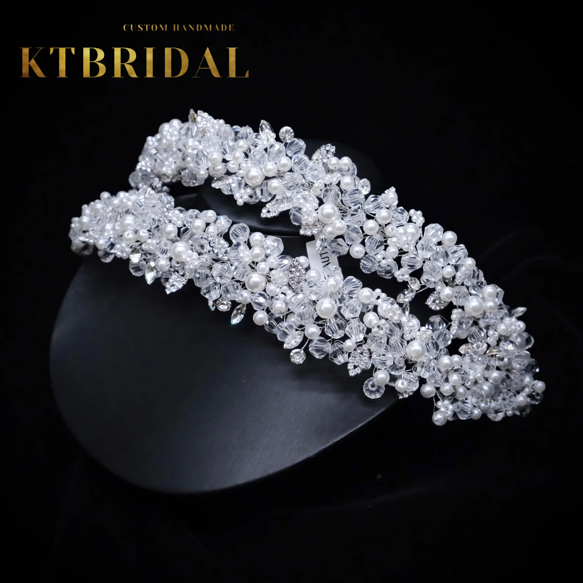New KTBRIDAL Tiara Handmade Bridal Headpieces Double Size Crystal Pearls Jewelry Women Girls Gift Wedding Accessiories
New KTBRIDAL Tiara Handmade Bridal Headpieces Double Size Crystal Pearls Jewelry Women Girls Gift Wedding Accessiories