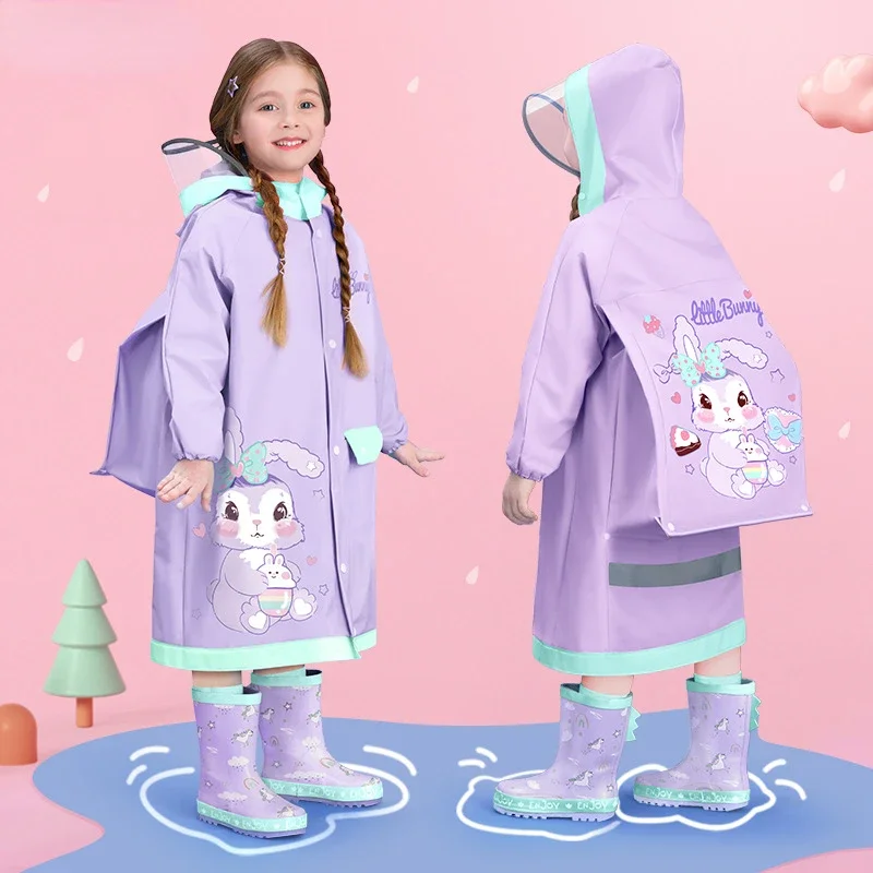 Large Brim Children's Raincoat for Girls and Primary School Students Full Body Waterproof Big Children's Raincoat with Schoolbag
Large Brim Children's Raincoat for Girls and Primary School Students Full Body Waterproof Big Children's Raincoat with Schoolbag